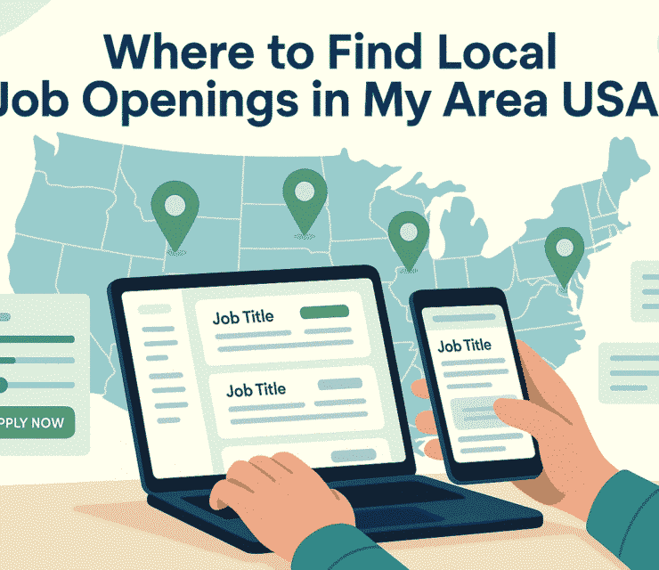 Where to find local job openings in my area USA