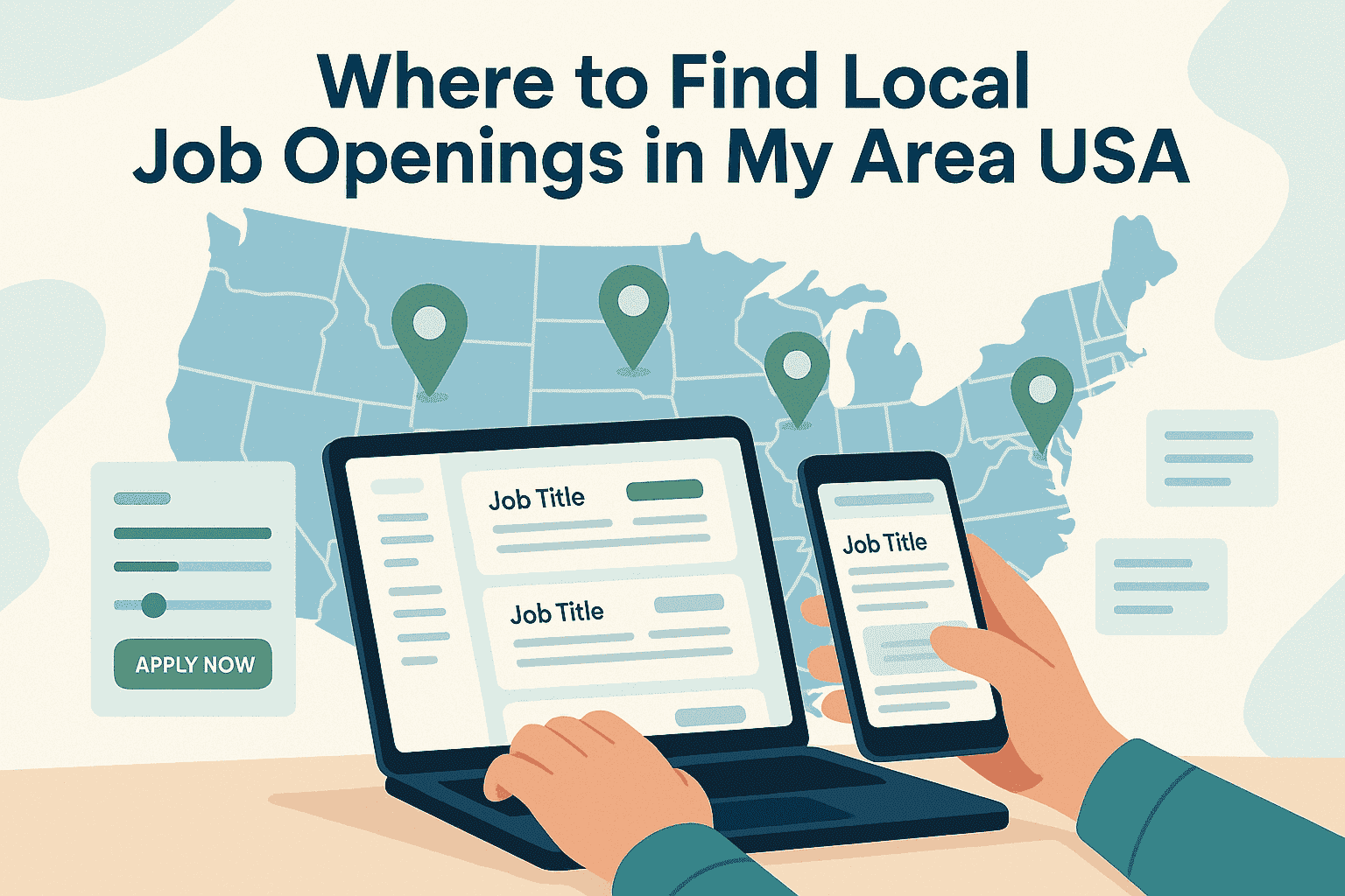 Where to find local job openings in my area USA