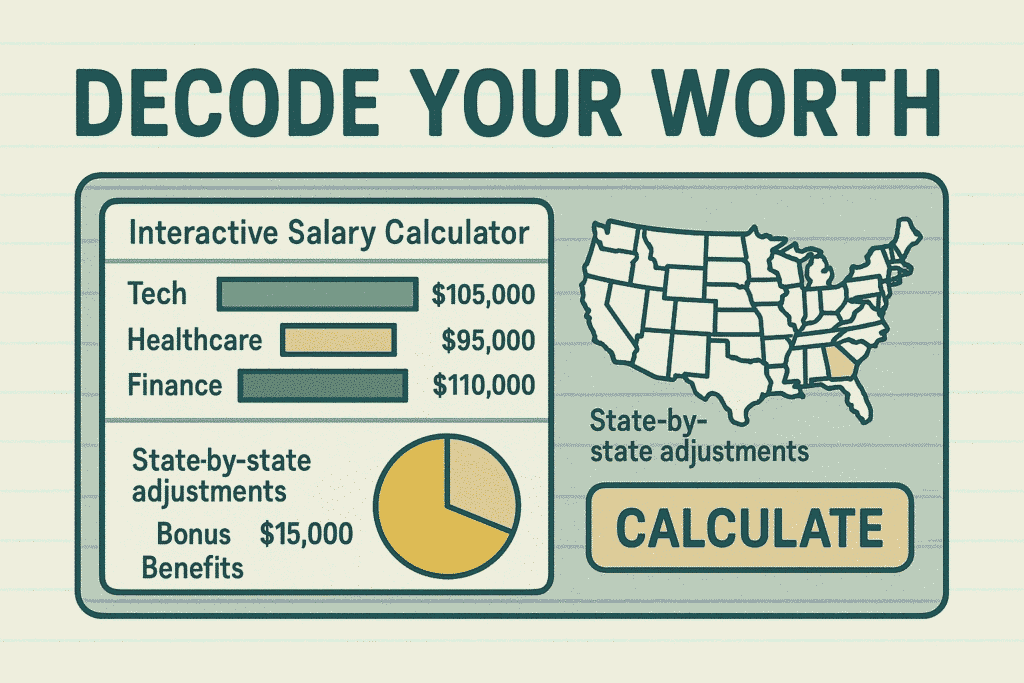 Interactive H1-B visa salary calculator by industry and location