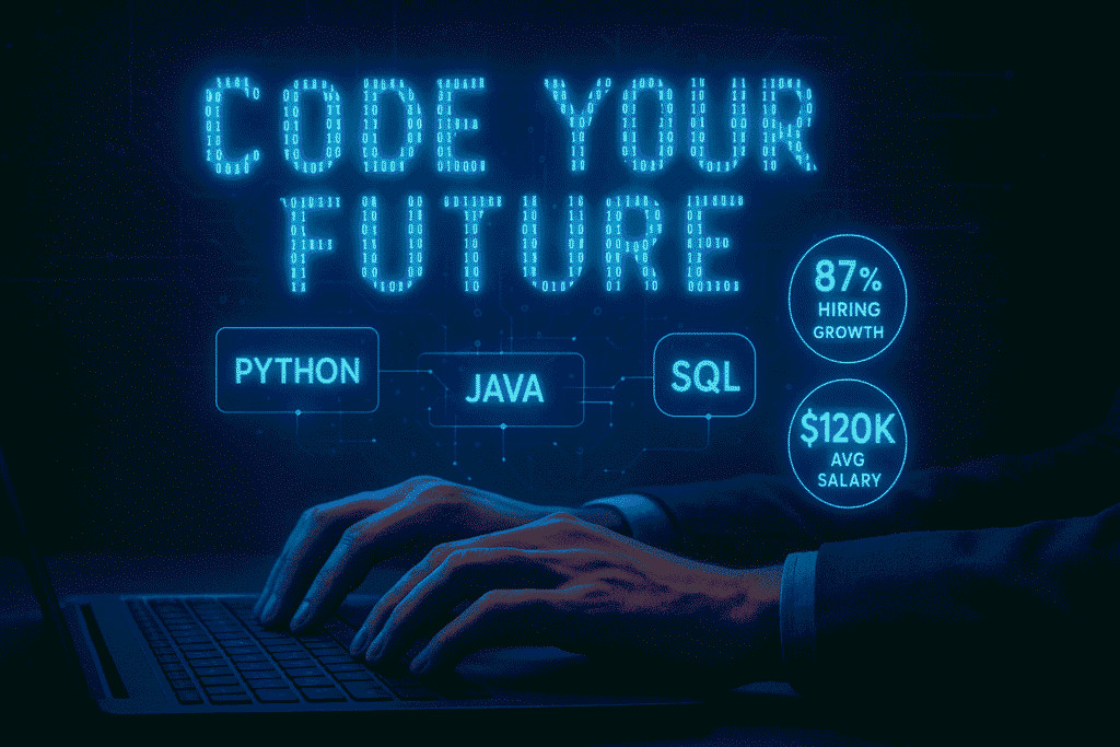 Software developers working in modern tech office environment