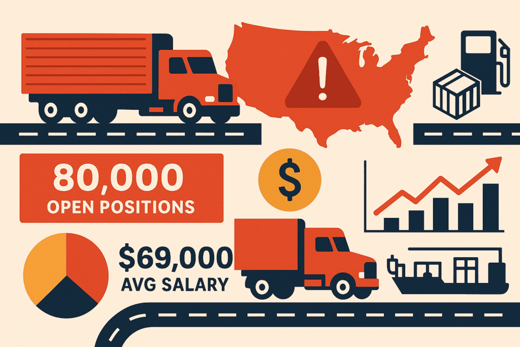 2025 truck driver shortage data - job market trends and opportunities