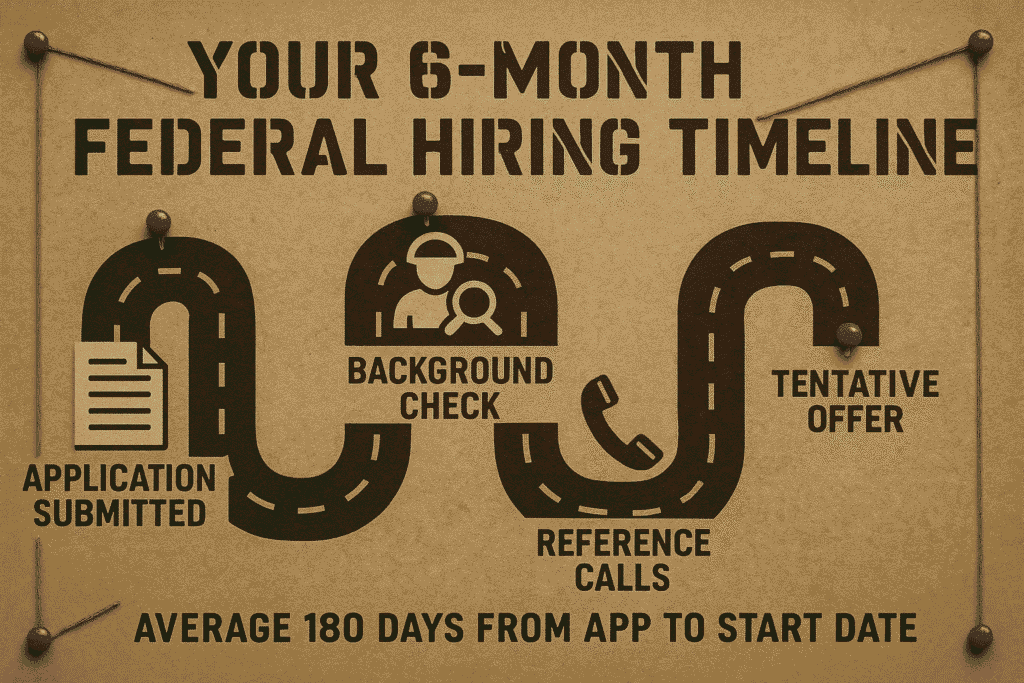 Federal job application process step by step diagram