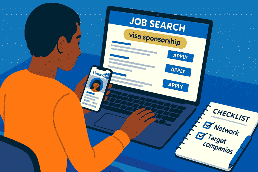 How to find jobs in USA with visa sponsorship - online search strategies