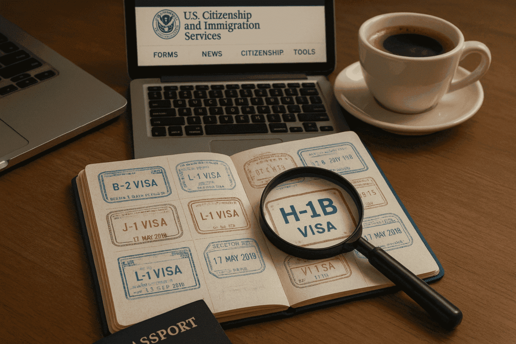 Different types of US work visas for immigrants - H-1B L-1 TN EB-3 comparison